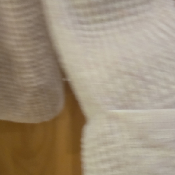 Free People Waffle Neutral Cowl Neck Sweater, M, GUC, Hygge Vibes, Neutral Comfy - Picture 5 of 11